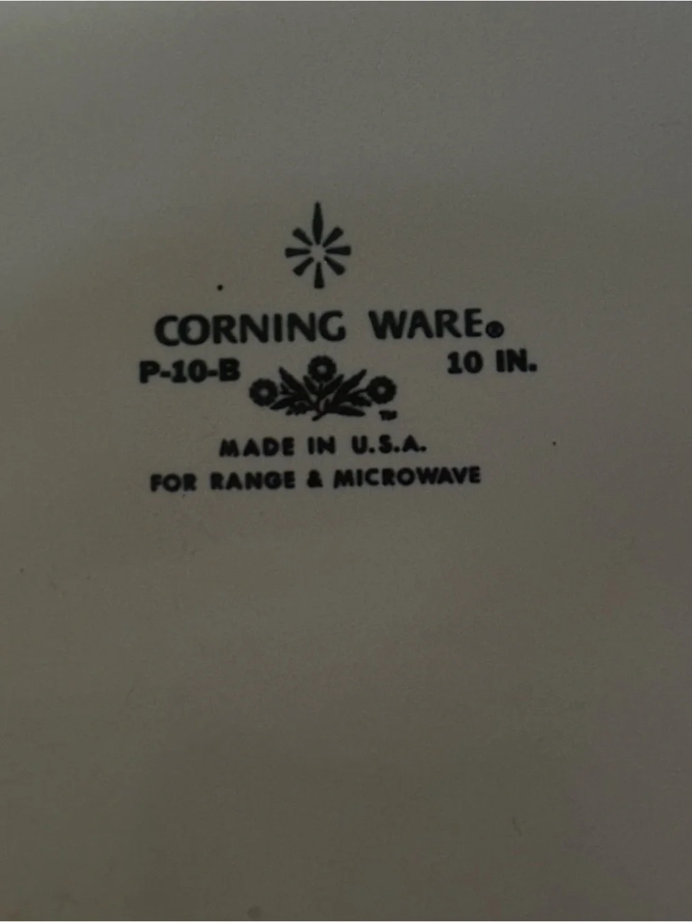 Vtg lot of 2 corningware blue flowers dishes + lid & removable handle P-10 B 1